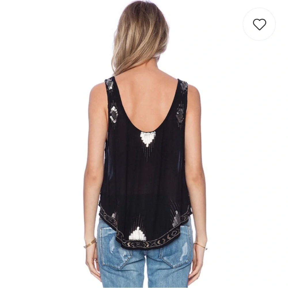 Free People Bad Girls Do It Well Sequin Tank S - Picture 3 of 9